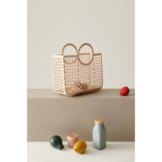 Liewood
Beige Shopping Basket & Play Food Set