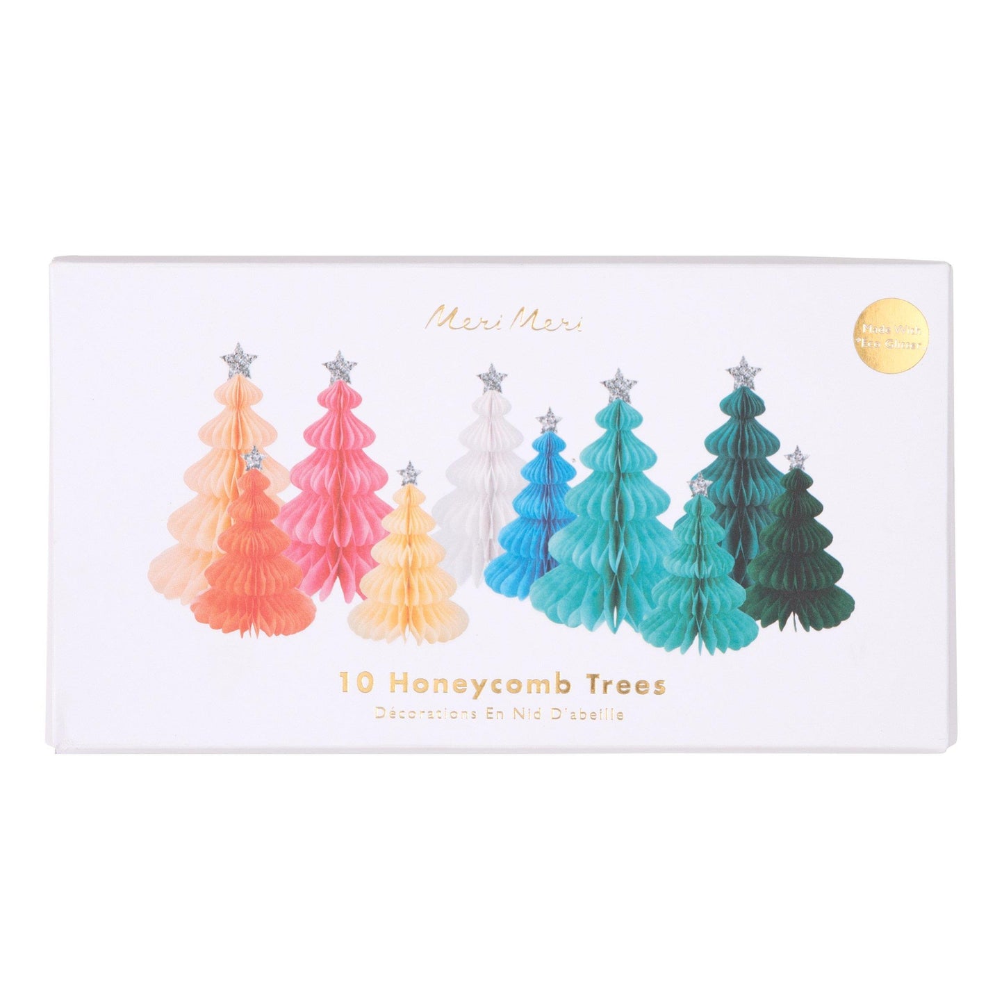 Rainbow Forest Honeycomb Decorations (Pack of 10 in 2 sizes)