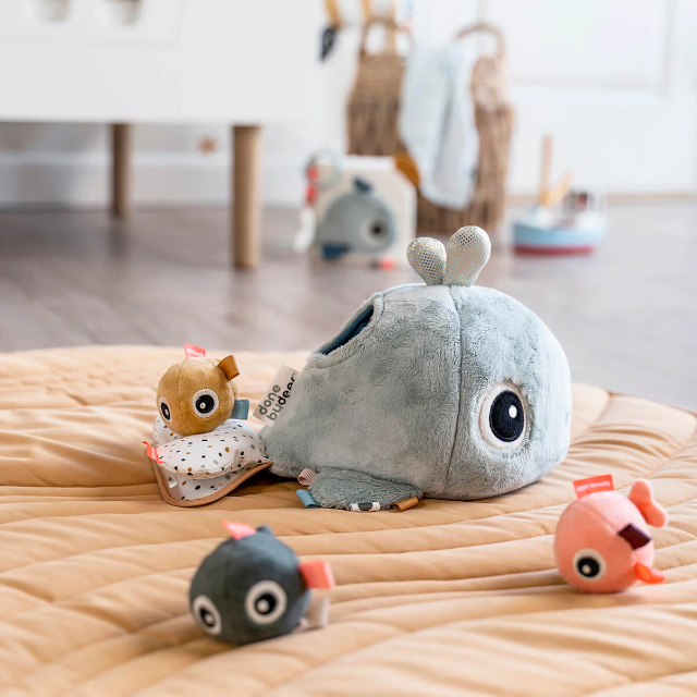 Hide & seek activity toy - wally - blue