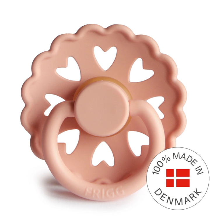 FRIGG Fairytale Pacifier 2 Pack Latex - Pretty in Peach and Primrose
