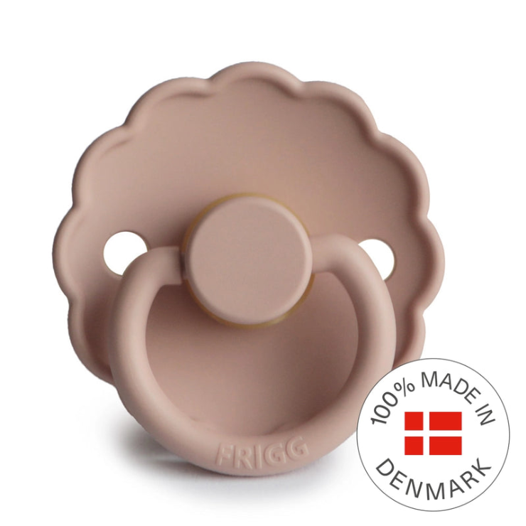 FRIGG Daisy Pacifier 2 Pack Latex - Blush and Cotton Candy
