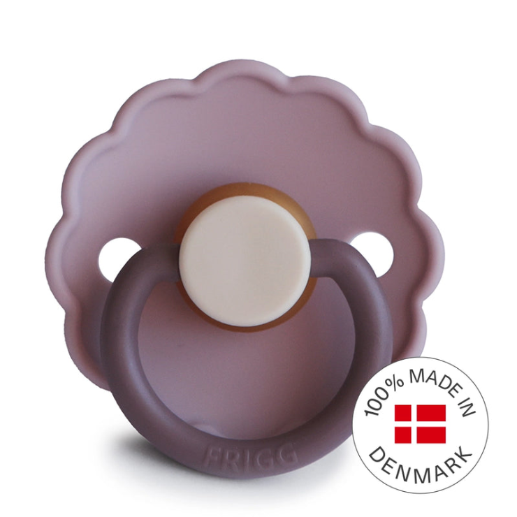 FRIGG Daisy Pacifier 2 Pack Latex - Lavender Haze and Cream