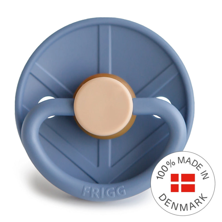 FRIGG Little Viking Pacifier 2 Pack Latex - Ocean and Cream