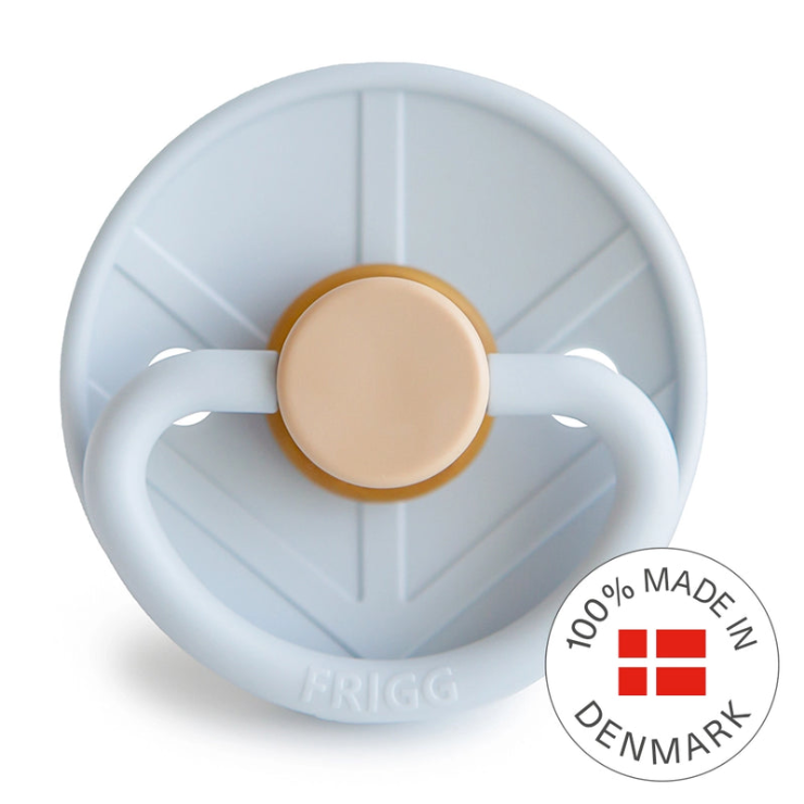 FRIGG Little Viking Pacifier 2 Pack Latex - Ocean and Powder Blue