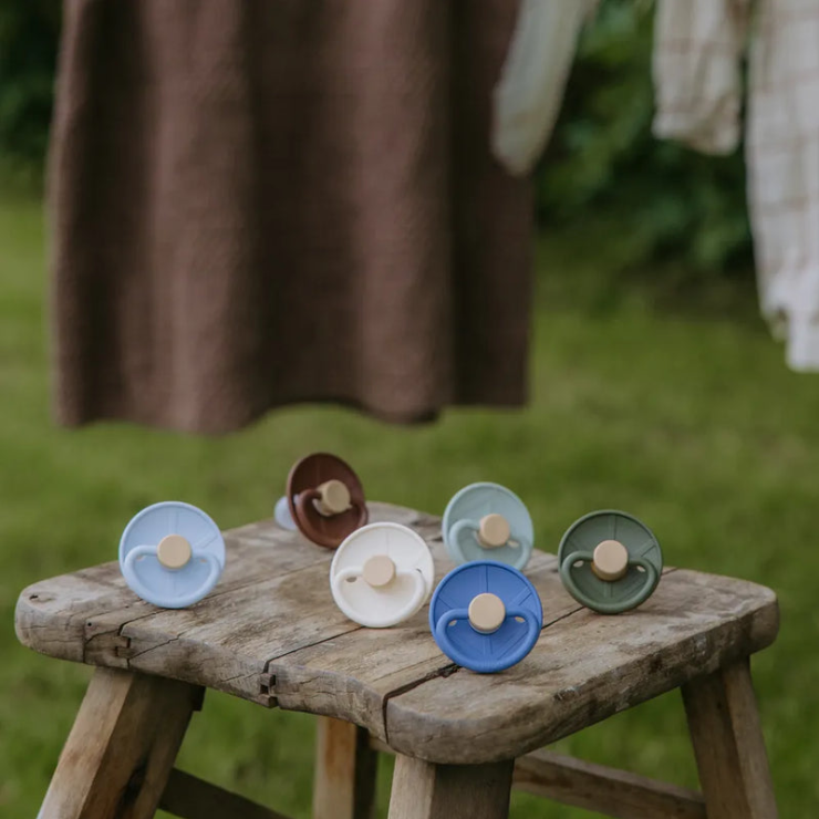 FRIGG Little Viking Pacifier 2 Pack Latex - Ocean and Powder Blue