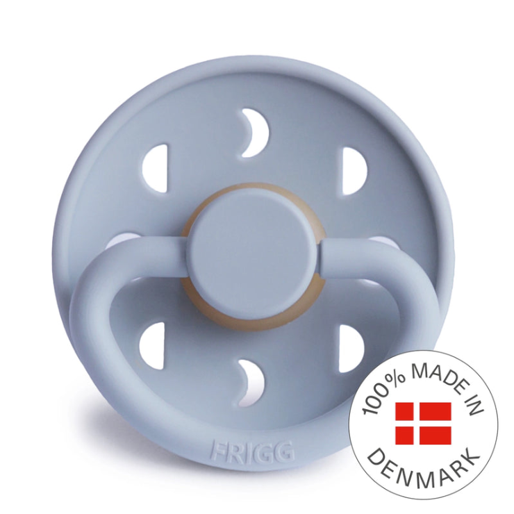 FRIGG Moon Pacifier 2 Pack Latex - Powder Blue and Slate