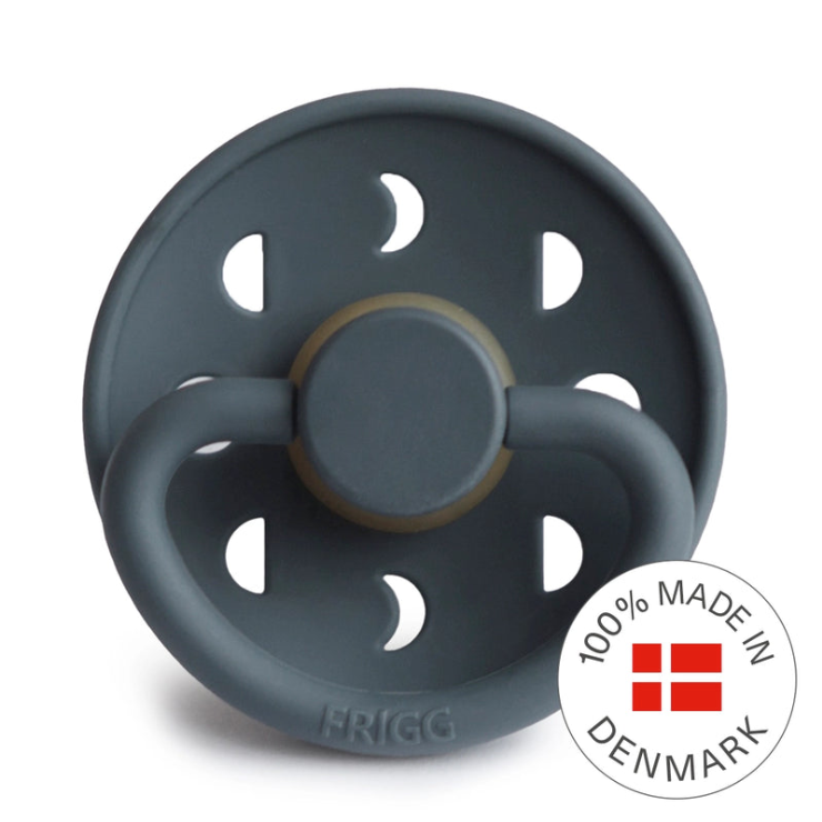 FRIGG Moon Pacifier 2 Pack Latex - Powder Blue and Slate