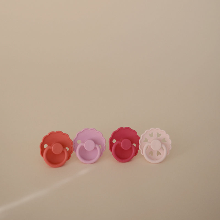 FRIGG 4-Pack Pacifiers - Latex - Rosy Romance