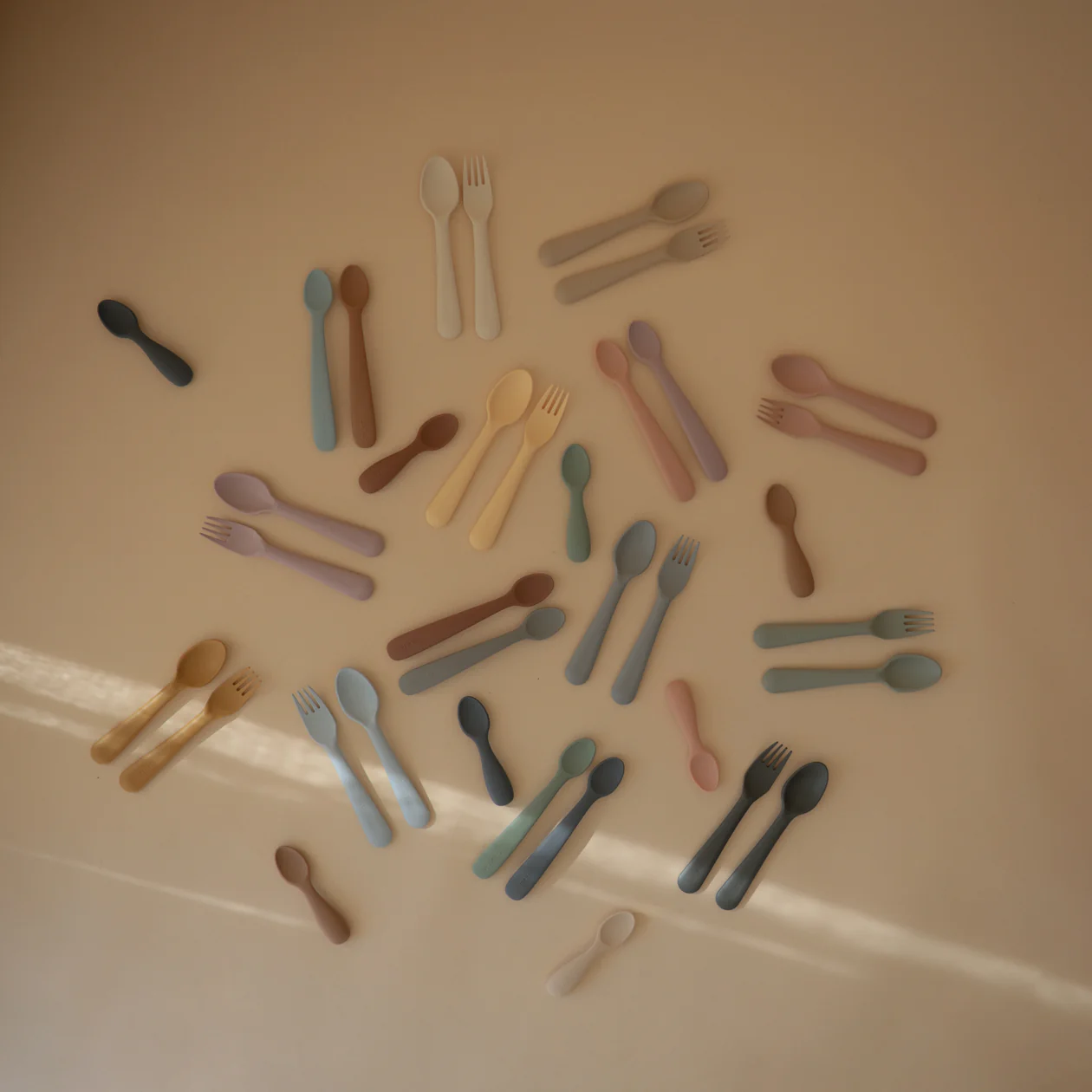 Silicone Feeding Spoons - Dried Thyme/Natural