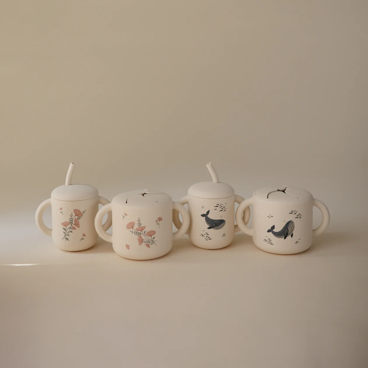 Snack Cup - Pink Flowers