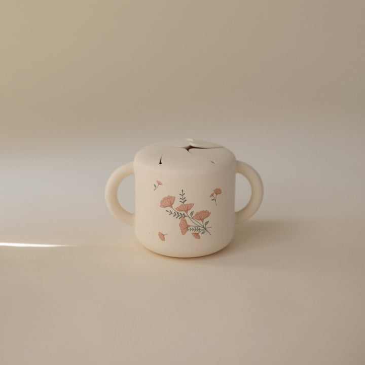 Snack Cup - Pink Flowers