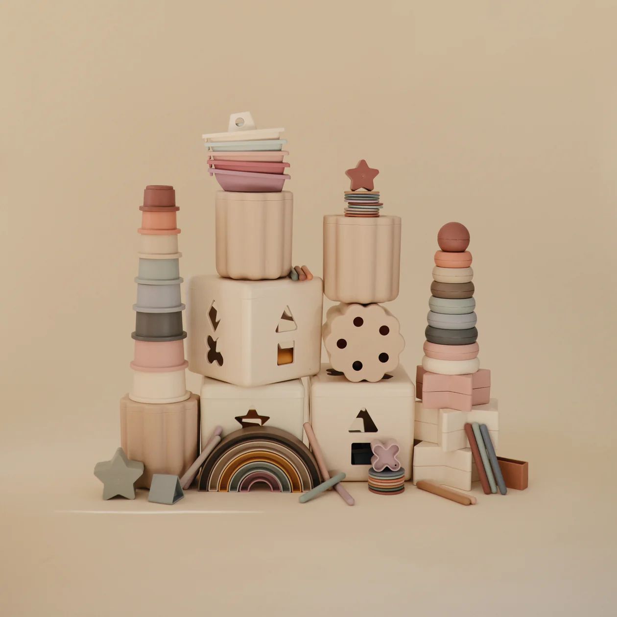 Rainbow Stacker Toy - Tropical