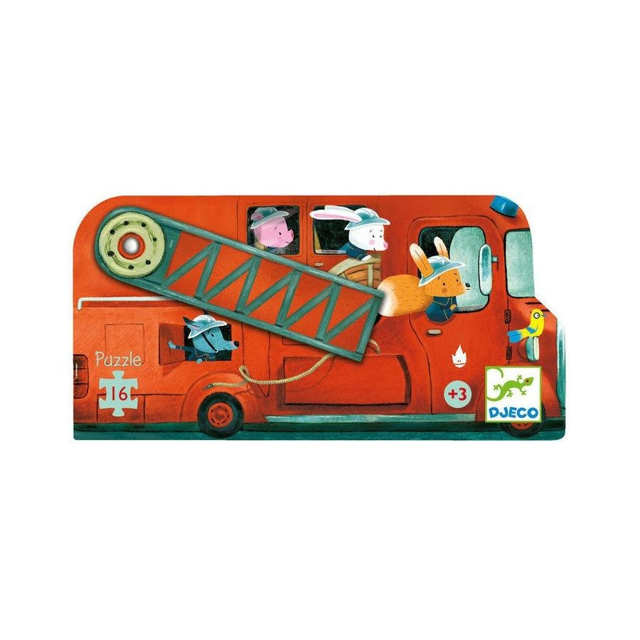 Fire Truck Puzzle 16pc