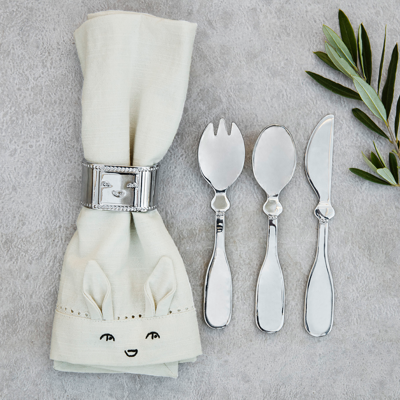 Children's Cutlery set - Silver