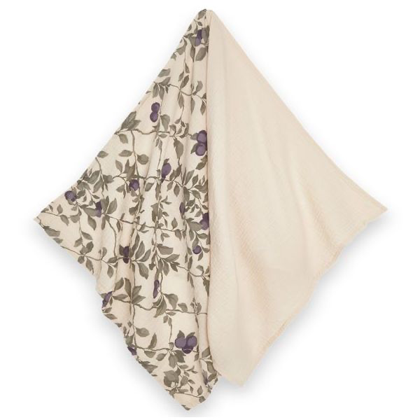Muslin Blanket 2 pcs plum
