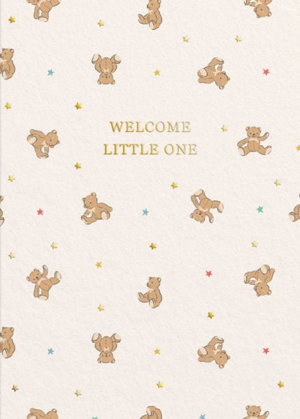 Cath Kidston Hello Little One Teddy Bear baby card