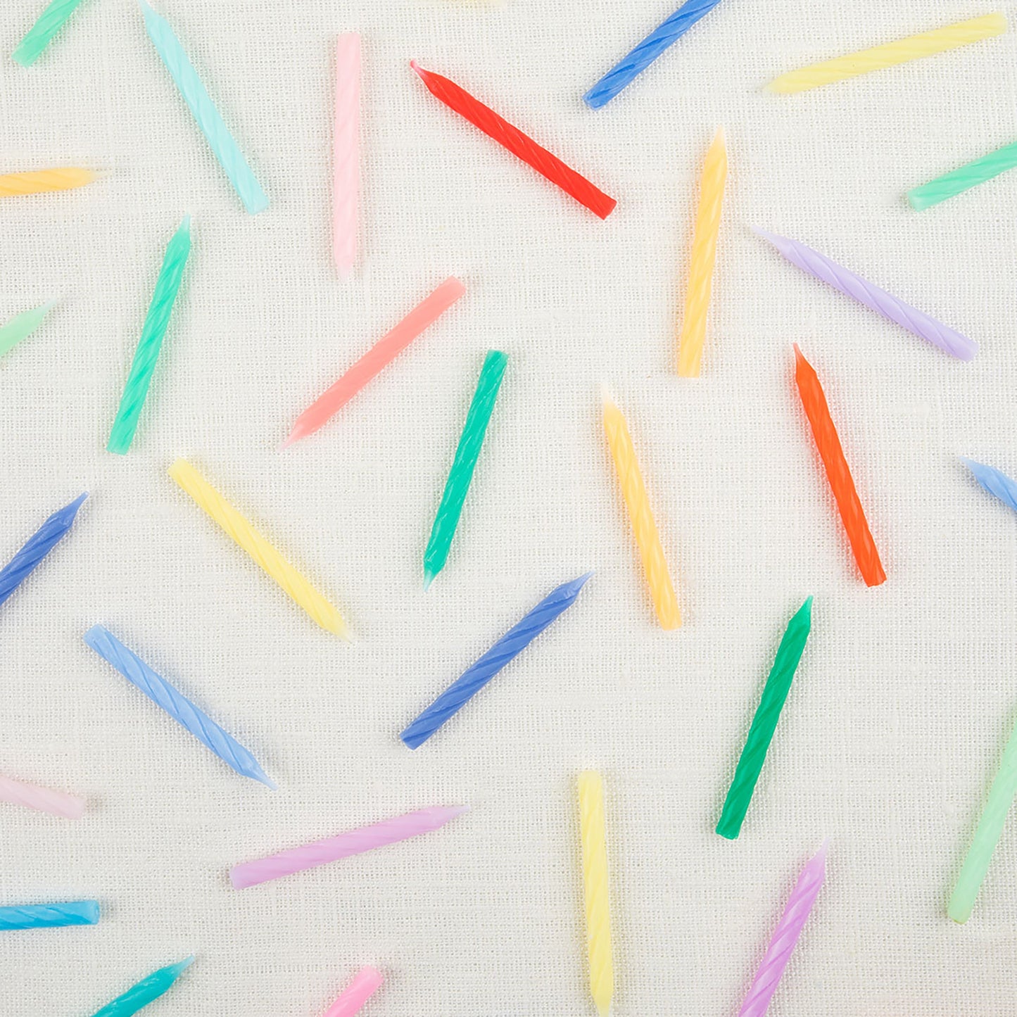 Rainbow Twisted Mini Candles (x 50)