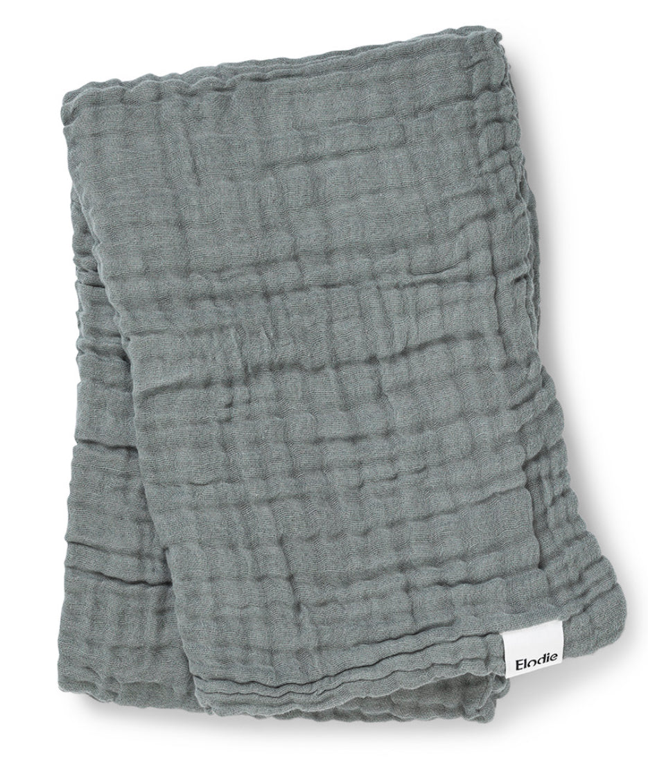 Crinkled Blanket - Deco Turquoise