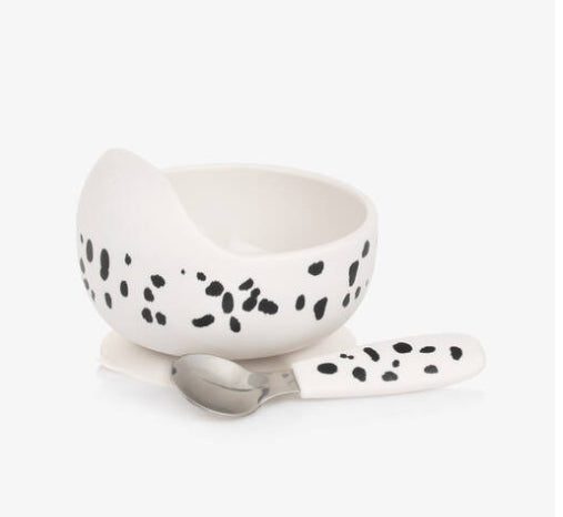 Elodie
Dalmatian Print Feeding Bowl & Spoon Set