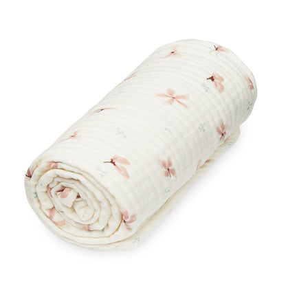 Muslin Baby Blanket-Windflower Creme