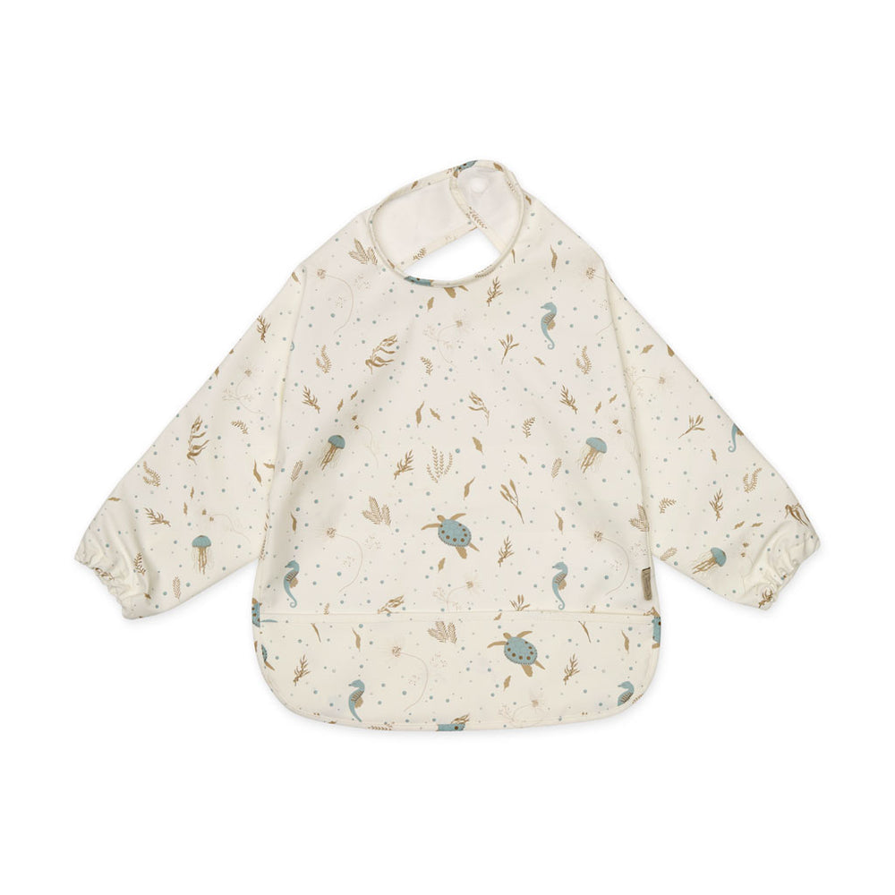 Bib, Sleeved - Sea Garden