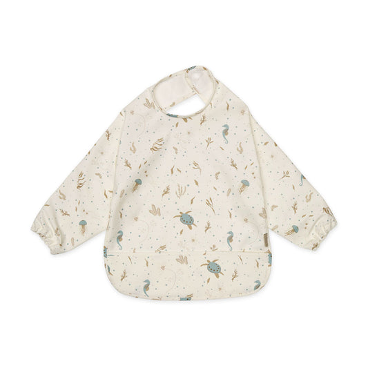 Bib, Sleeved - Sea Garden