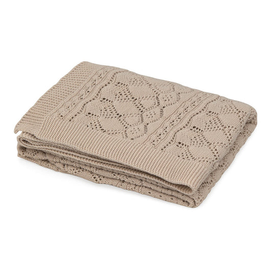Pointelle Baby Knit Throw - Hazel