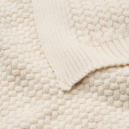 Harper Baby Knit Throw - Off White