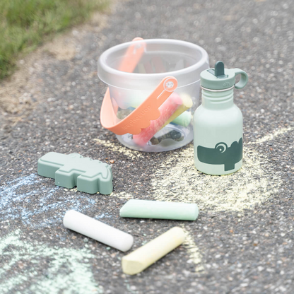 Metal bottle - croco - green - 350 ml