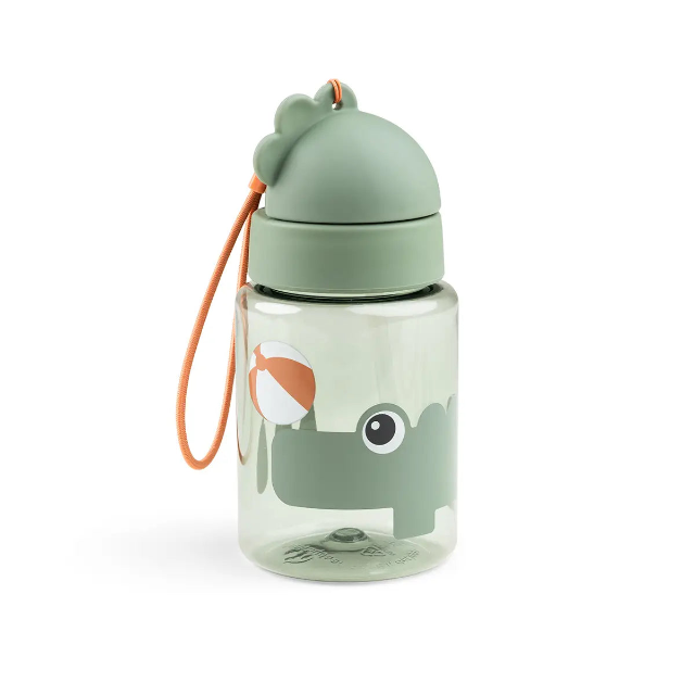 Straw bottle - playground - green - 280 ml