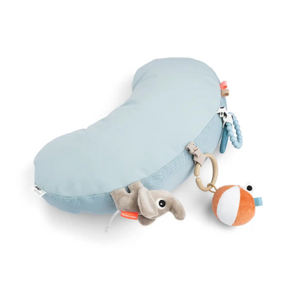 Tummy time activity pillow - playground - blue