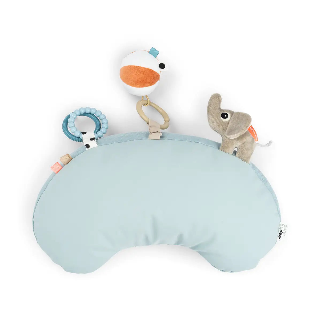 Tummy time activity pillow - playground - blue