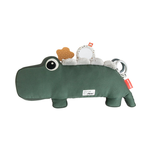 tummy time activity toy - croco - green