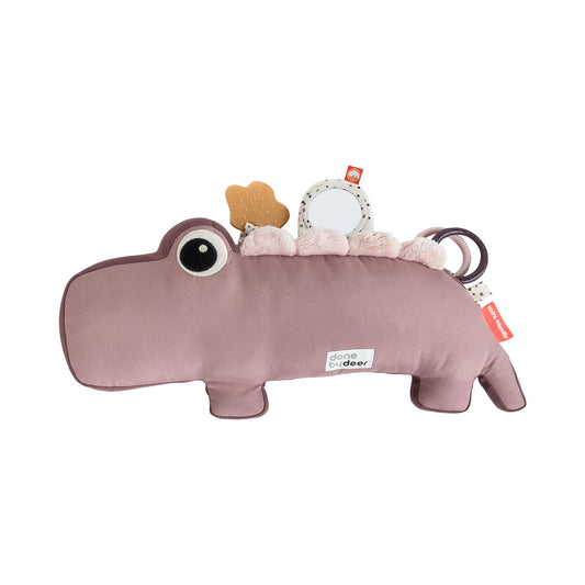 Tummy time activity toy - croco - powder