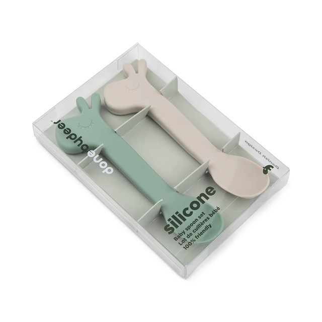 Silicone spoon 2-pack - lalee - green