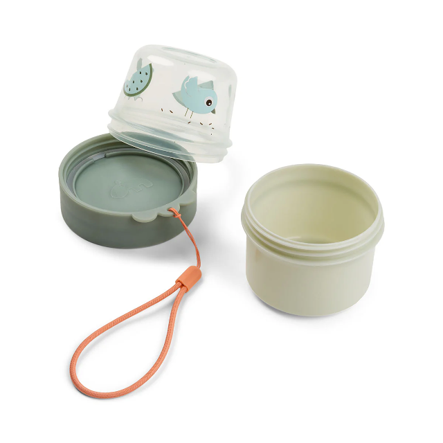 To go 2-way snack container s - birdee - green