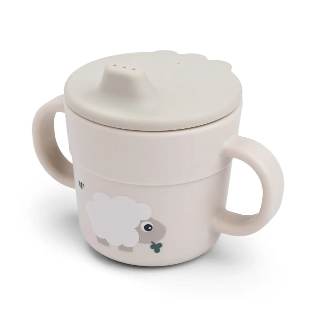 Foodie spout cup - tiny farm - sand
