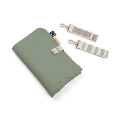 Quilted changing bag - green