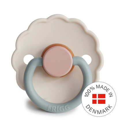 FRIGG Daisy Pacifier 2 Pack Latex - Blush and Cotton Candy