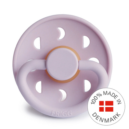 FRIGG Moon Pacifier 2 Pack Latex - Soft Lilac and Pale Daffodil