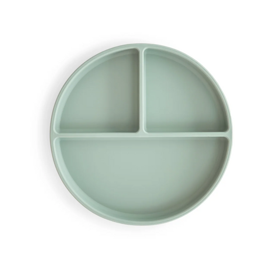 Silicone Suction Plate - Cambridge Blue