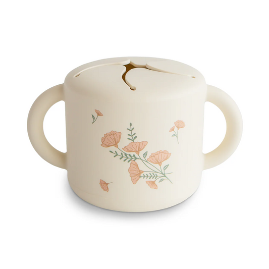 Snack Cup - Pink Flowers