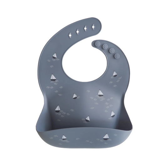 Silicone Baby Bib - Boat