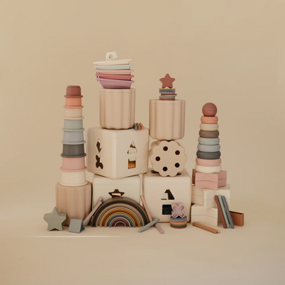 Rainbow Stacker Toy - Tropical