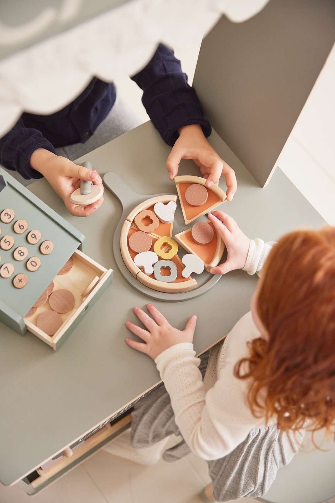 PIZZA, 5 SLICES, HANDPAINTED