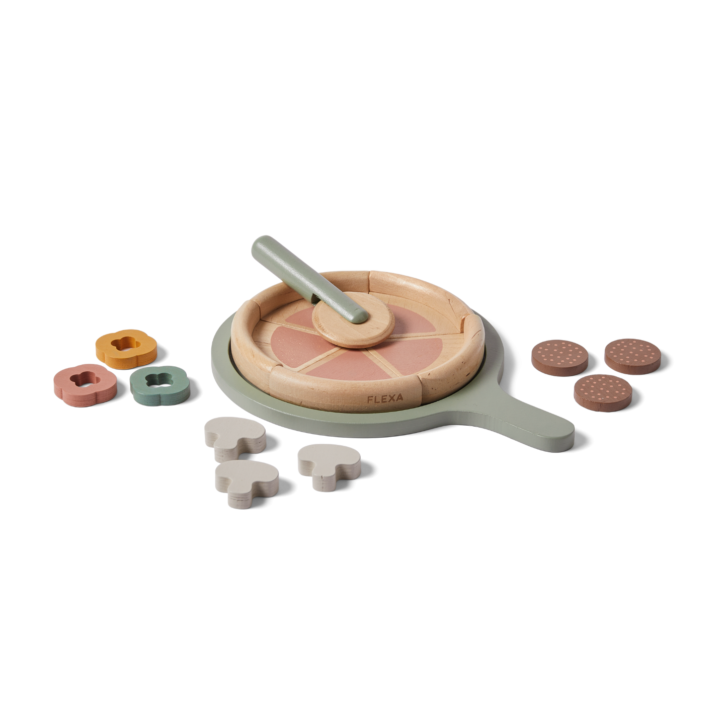 PIZZA, 5 SLICES, HANDPAINTED