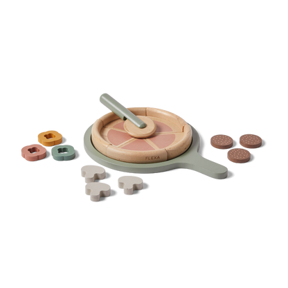 PIZZA, 5 SLICES, HANDPAINTED