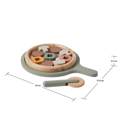 PIZZA, 5 SLICES, HANDPAINTED