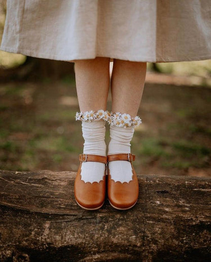Scallop Mary Jane shoes