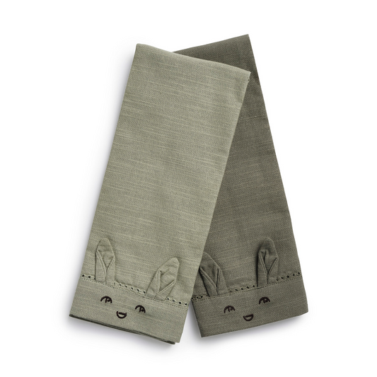 Baby Napkins 2 pieces - Mineral Green/Hazy Jade